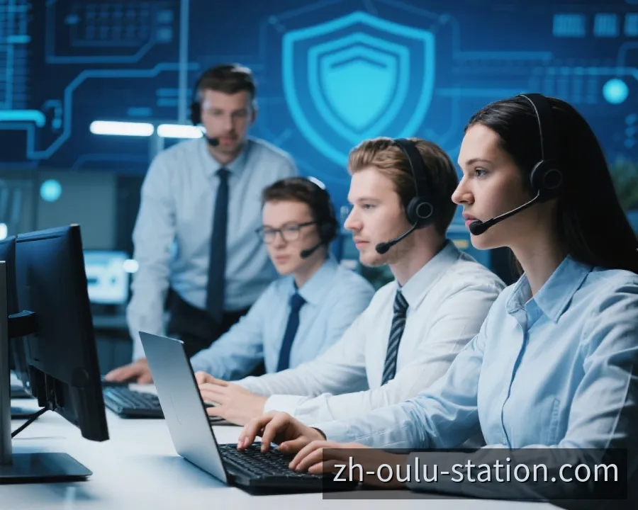 在线客服支持服务示意图
